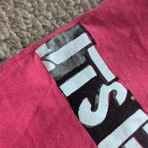 VTG 90s Disney Goofy "FRUTS" Graphic Tee Magenta Pink XL Rare Misprint - Picture 9 of 9